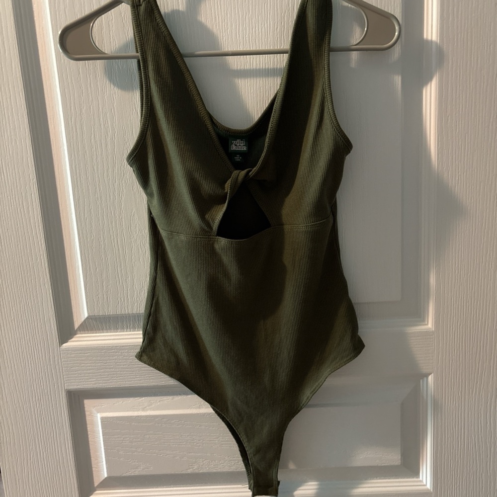 XS Wild Fable Army Green Body Suit